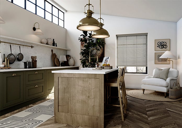 Ecowood, Urban Greige Satin - Motorised Venetian Blind - Image 6